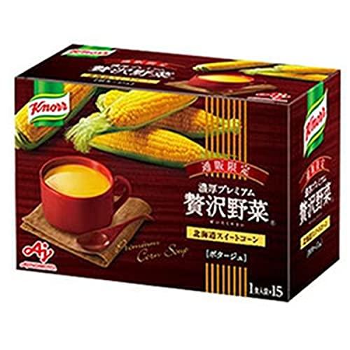 味の素 クノール 濃厚プレミアム 贅沢野菜 北海道スイートコーン とろーり濃厚 スープ 15袋入り 1箱