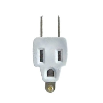 PRACTICAL 實用牌 L型變向3轉2插頭  1個  白色