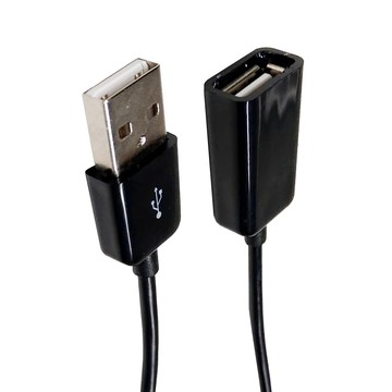 Bravo-U USB 2.0 手機充電傳輸延長線 1m 黑色 1條