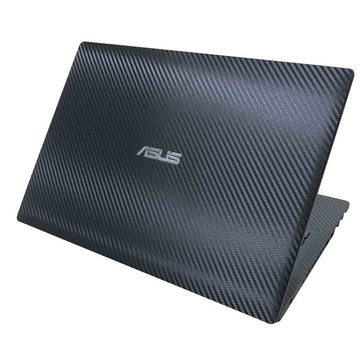【Ezstick】ASUS P2430 P2438 筆電機身貼｜黑色卡夢紋｜上蓋+鍵盤週圍貼
