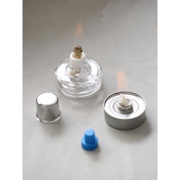 酒精燈煮茶溫茶器玻璃酒精爐加熱底座家用茶壺酒精煮茶爐茶道配件