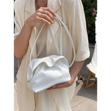 法國小眾高級感云朵褶皺包包女2025春季新款個性單肩斜挎包