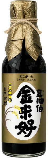 豆油伯金米好無添加糖釀造醬油300ml(黑豆醬油)--常溫運送
