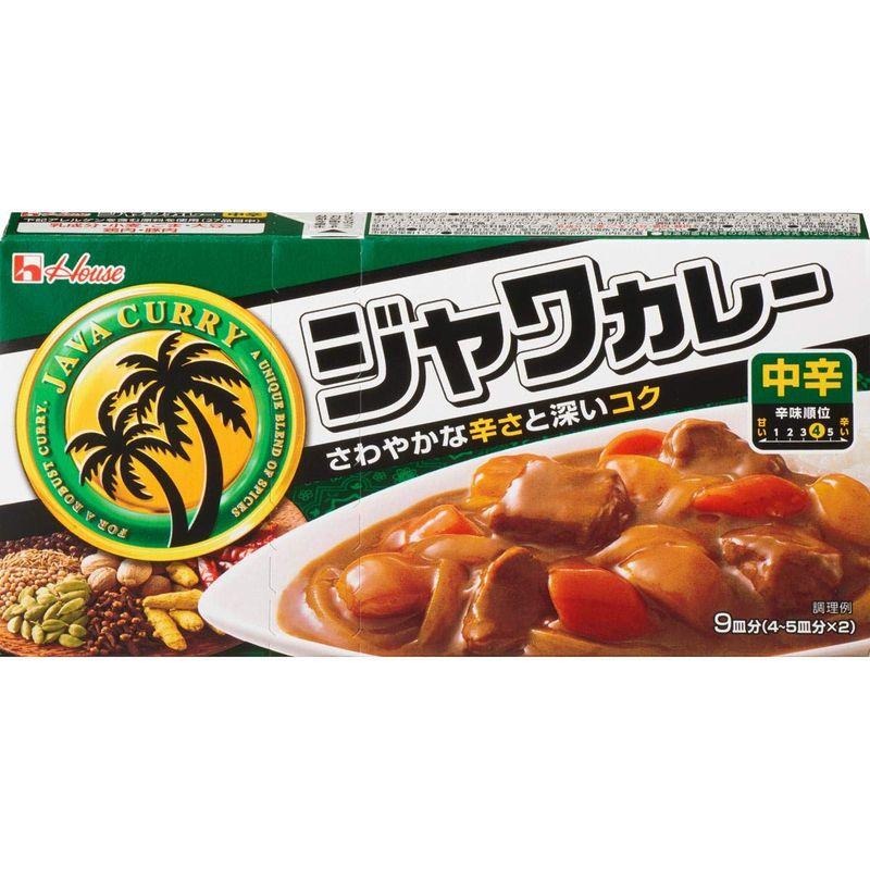 ハウス ジャワカレー 中辛 185g×2個