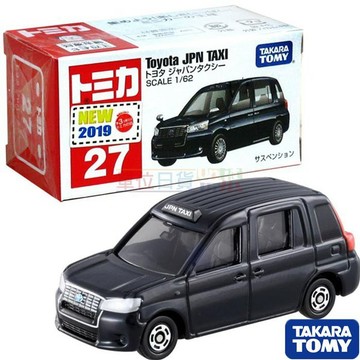 『 單位日貨 』日版 日本正版 多美 TOMICA 豐田 TOYOTA JPN TAXI 計程車 NO.27 合金 小車