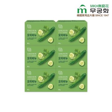 韓國 MKH無窮花 小黃瓜保濕美肌香皂 6入