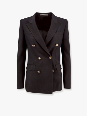 Double-breasted blazer with metal buttons - TAGLIATORE - gender_Woman