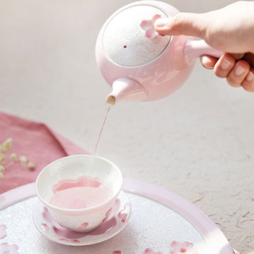 【預訂】有田燒 九州手繪 彩虹粉櫻茶具套裝