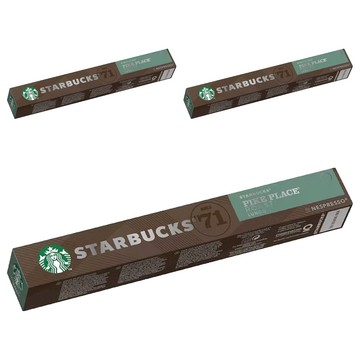 STARBUCKS 星巴克 Pike Place 膠囊咖啡 Nespresso咖啡機適用  5.3g  10顆  3盒