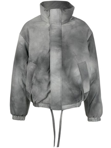Acne Studios - tie-dye puffer jacket - men - Nylon/Polyester - 46 - Grey