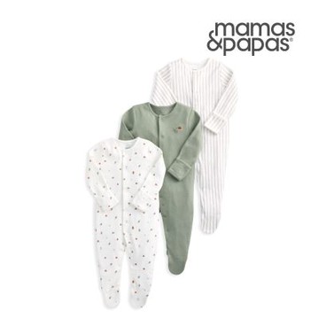 Mamas&Papas 花園信差-連身衣3件組