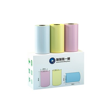 PeriPage 豬一桃紙廠 彩色貼紙 57mm 感熱貼紙 標籤貼紙 標籤紙 打印紙 熱敏紙