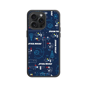 iPhone 15 Pro Max SolidX 黑 - 迪士尼-星際大戰 Star Wars - 經典幾何Pattern