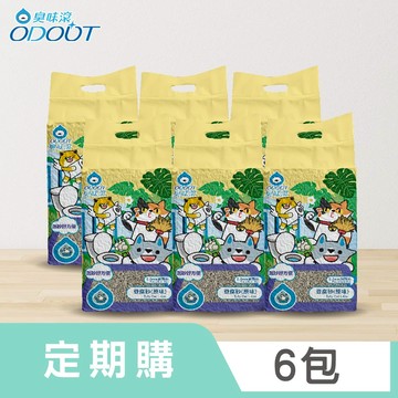 【定期購】臭味滾2.0mm細抗臭豆腐貓砂(原味)6L/2.4kg【一期6包】
