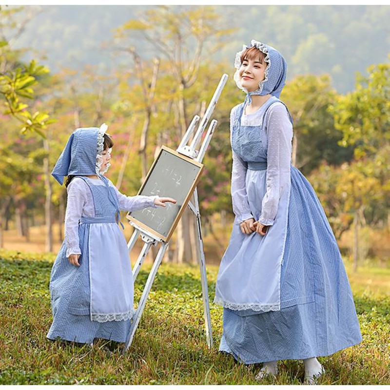 ハロウィン コスプレ仮装 ヨーロッパ メイドさん 農家の娘 親子ペア