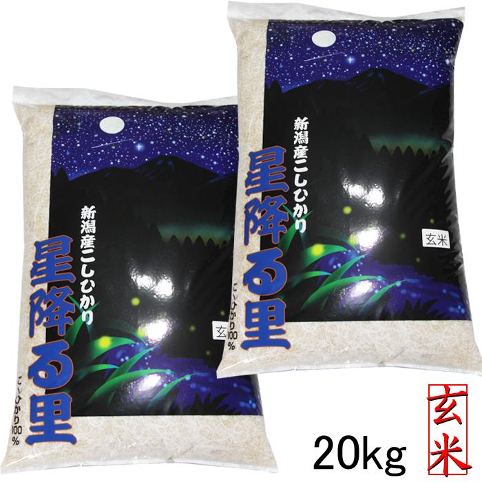 新米 令和5年 新潟産 コシヒカリ 玄米 20kg 送料無料 米 玄米20kg 10kg×2袋 新潟米 農家直送 こしひかり ２０キロ 玄米