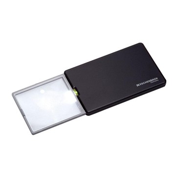 easyPOCKET 3x/8D 德國製LED攜帶型非球面放大鏡 簡約黑