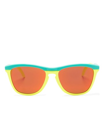 Oakley - Frogskins Hybrid round-frame sunglasses - unisex - Acetate - 40 - Yellow