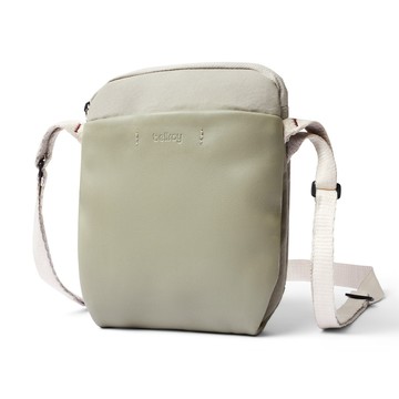 【Bellroy】城市斜背包 Premium 皮革材質 側背包 小包 收納隔層-淺灰