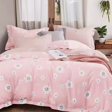 寢室安居 3M吸濕排汗 萊賽爾天絲床包枕套组  安素  雙人(186 x 150cm)