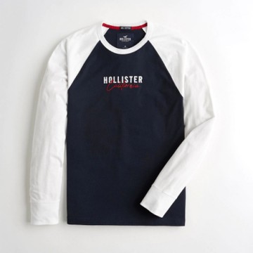 Hollister HCO 長袖 T恤 藍色  1432