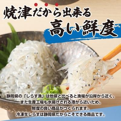 ふるさと納税 焼津市 静岡県漁連 お刺身用冷凍生しらす(a10-419)