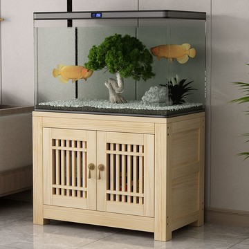 寵物籠 籠子 鳥籠 兔籠 狗籠 貓籠 便攜龍 雞籠 魚缸底柜客廳魚缸底座實木魚缸架子承重新中式魚缸地柜魚缸柜子 免運/可開票pyy2506