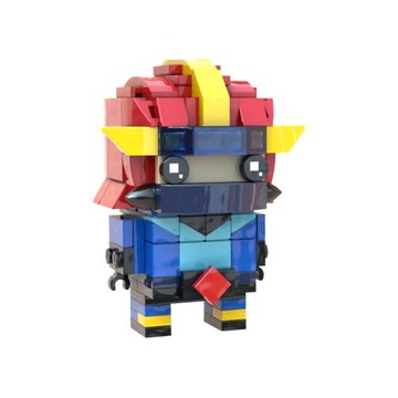 積木佳磚小顆粒方頭仔創意人物模型擺件速賣通ozon跨境爆款玩具