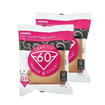 ??現貨附發票??HARIO 咖啡濾紙  VCF-01-100M VCF-02-100M VCF-03-100M 100入 手沖濾紙 錐形濾紙 手沖咖啡 無漂白濾紙