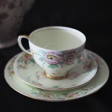 英國 1930年 Samuel Radford 三件裝 茶杯/ 碟子 / 甜品碟