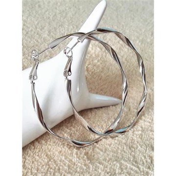 冬季新款925純銀針耳環大圈圈女韓國氣質小耳圈耳墜簡約圓圈耳飾