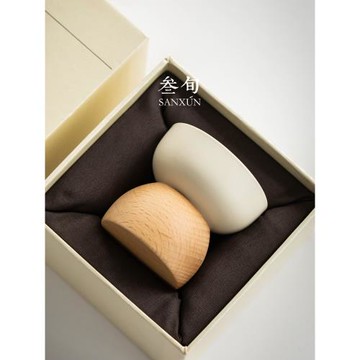 叁旬木馨茶杯主人杯陶瓷家用單杯個人專用喝茶杯高檔品茗杯泡茶杯