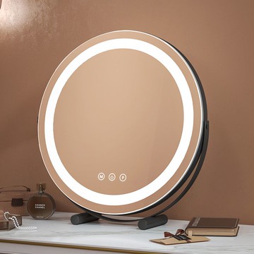 工廠現貨 免運 110v智能鏡 led鏡子 浴室鏡 發光鏡 帶燈鏡 掛鏡 鏡子化妝鏡臺式桌面led帶燈補光智能化妝鏡網紅ins風簡約臥室家用特惠/開立發票 全館折扣 售後保障 j1216