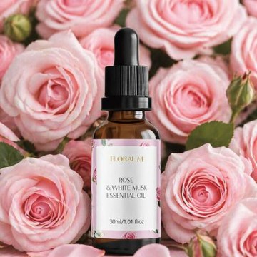 【Floral M】玫瑰白麝香空間香氛油30ml(擴香精油/香氛精油/擴香花專用/水氧機精油/淨化空氣)