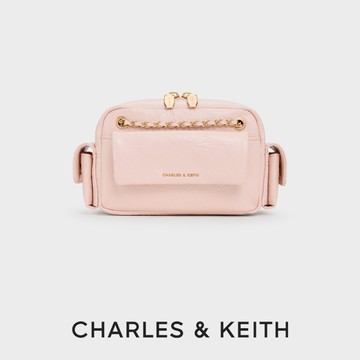 【CHARLES & KEITH】Duo 口袋斜背包｜快速出貨｜小CK｜官方直營