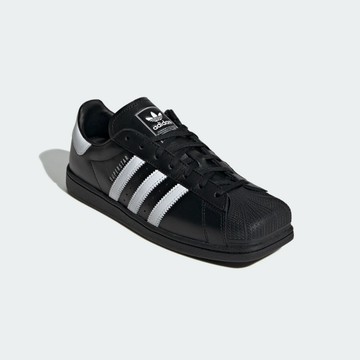 [ACS] adidas 愛迪達 休閒鞋 Superstar SQ 女鞋 男鞋 方頭貝殼鞋 黑 KI0201