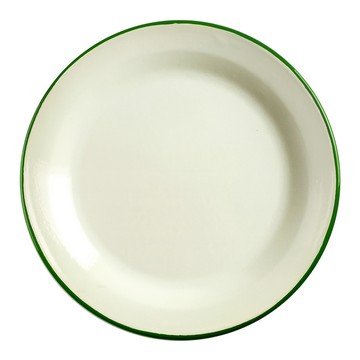 ibili 西班牙 琺瑯餐盤(米綠22cm) / 餐具 器皿 盤子