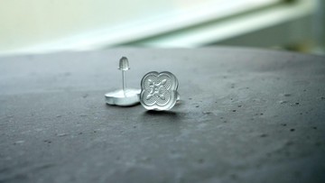 海棠花透明耳針-美麗台灣文化系列