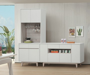 【歐風別館】紀梵希2.7/5尺餐櫃【基隆至台中免運費】