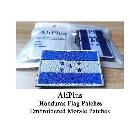 PCS AliPlus Honduras Flag Patches Embroidered Tactical Military Morale Patch Applique Fastener Hook and Loop