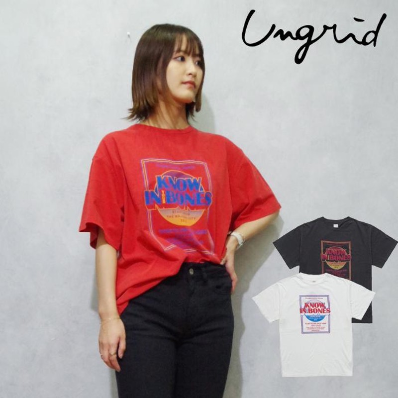 Ungrid アングリッド ツアー ロゴ ルーズ Tee 112222743001 | LINE