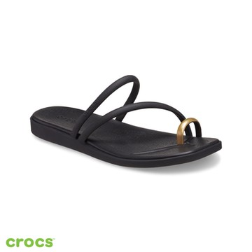 Crocs 卡駱馳 (女鞋) 邁阿密金屬涼鞋-210042-001