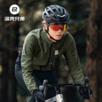 ROCKBROS洛克兄弟旗艦店 冬季騎行服 騎行外套 公路車騎行服 抓绒保暖騎行外套 冬季保暖騎行服 山地車騎行服