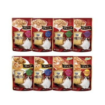 日本Unicharm-(三ッ星グルメ)三星美食貓餐包 35g x 16入=盒 ★