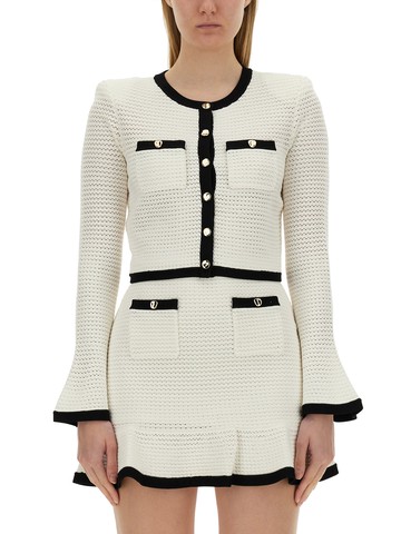 self-portrait crochet cardigan