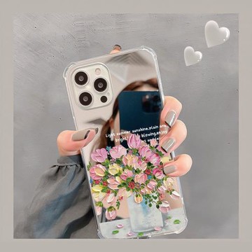 鏡面硅膠仙女款軟包油畫手鏈蘋果