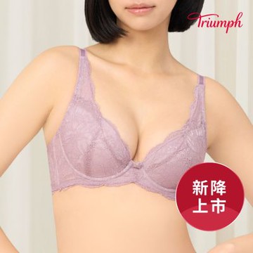 黛安芬-舒柔優雅系列 輕質鋼圈內衣 C-E 海霧紫