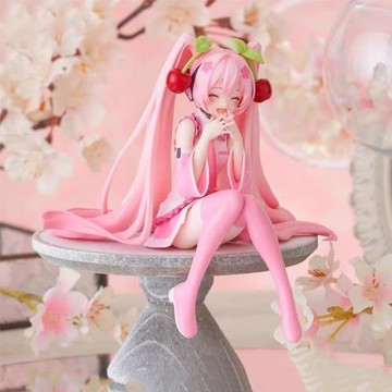 櫻花初音未來手辦泡面車載機箱美少女桌面擺件動漫模型禮物