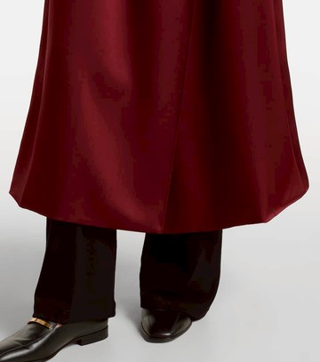 Leset Barb satin wrap coat