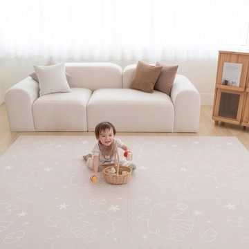 下殺3280 Pato Pato 自然系風格地墊 小島晴空奶霧粉 | 長效抗菌巧拼/嬰兒地墊/寶寶爬行墊/長效抗菌